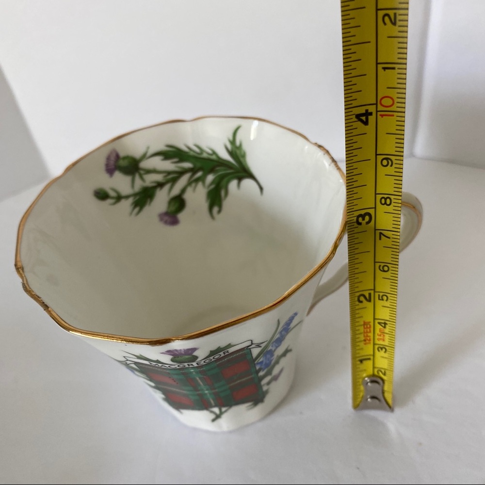 Vintage Aderly McGregor Tartan Pattern Teacup with Saucer - Picture 8 of 9